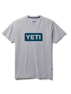 YETI Premium Logo Badge Short Sleeve T-Shirt Grey For Sale